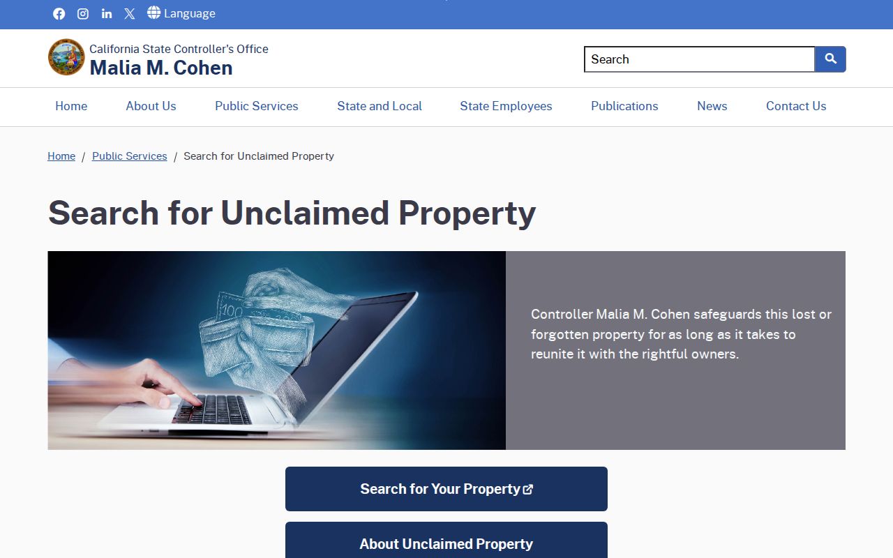 Los Angeles people search through California unclaimed property