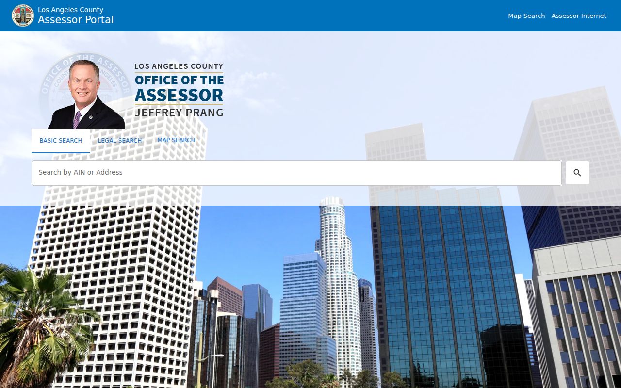 Los Angeles people search through the county Assessor Portal